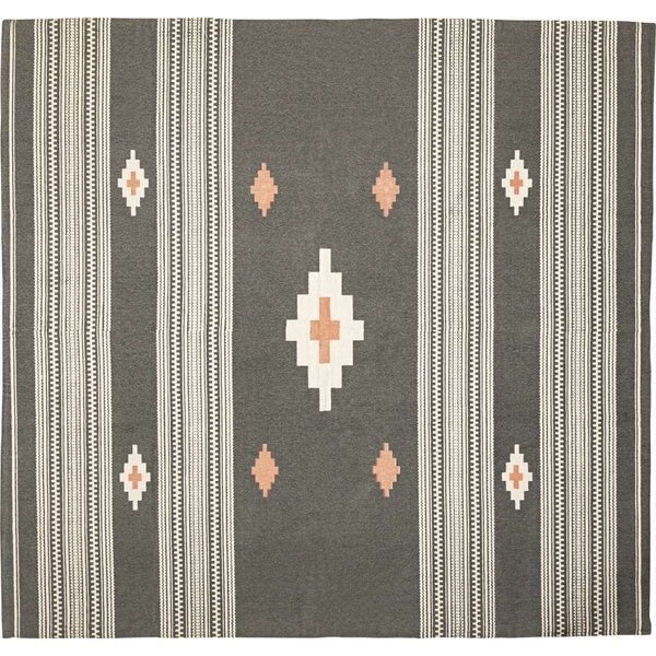 インド綿のモノトーン風ラグ 180180cm 北欧 ナチュラル センターラグ 敷物 リビング