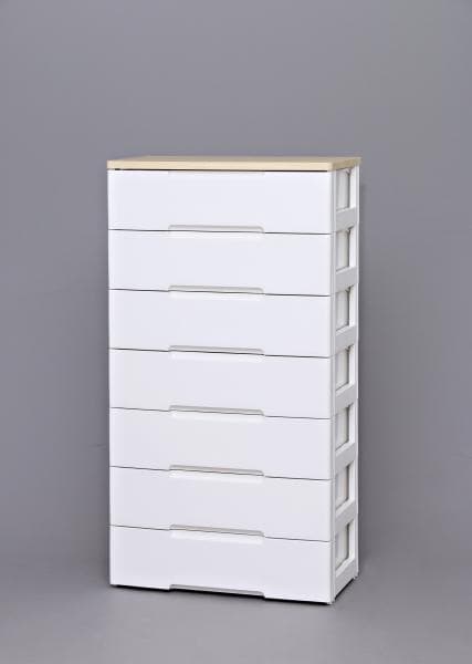 アイリスオーヤマ ウッドトップチェスト HG-727 ホワイト/ペアー チェスト ケース 衣替え 大容量 整理 整理整頓 クローゼット 家具 安い 格安 お洒落 可愛い 収納棚 収納 整理ボックス