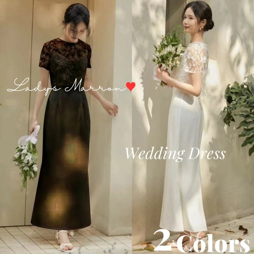 6月の新製品夏の新着商品 ウェディングドレス ウエディングドレス 白ドレス 黒ドレス パーティドレス 結婚式参列ドレス お呼ばれドレス パーティードレス 前撮り ドレス 二次会 花嫁 ロング 花嫁 か