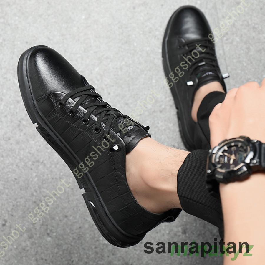 (girl shop)新品販売 メンズ ビジネスシューズ スリッポン カジュアルシューズ 革靴 紳士靴 通勤 本革 ウォーキング カジュアル 通気 防臭 防滑 スニーカー 夏 ドレスシューズ 幅広 2