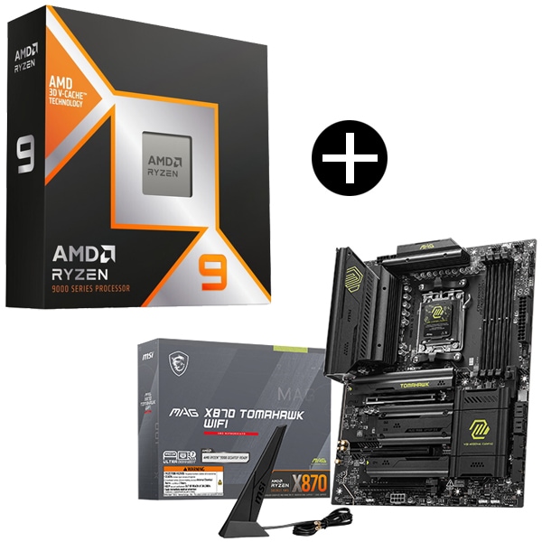 Ryzen 9 9950X3D CPU + MSI MAG X870 TOMAHAWK WIFI マザーボード セット 96,036円