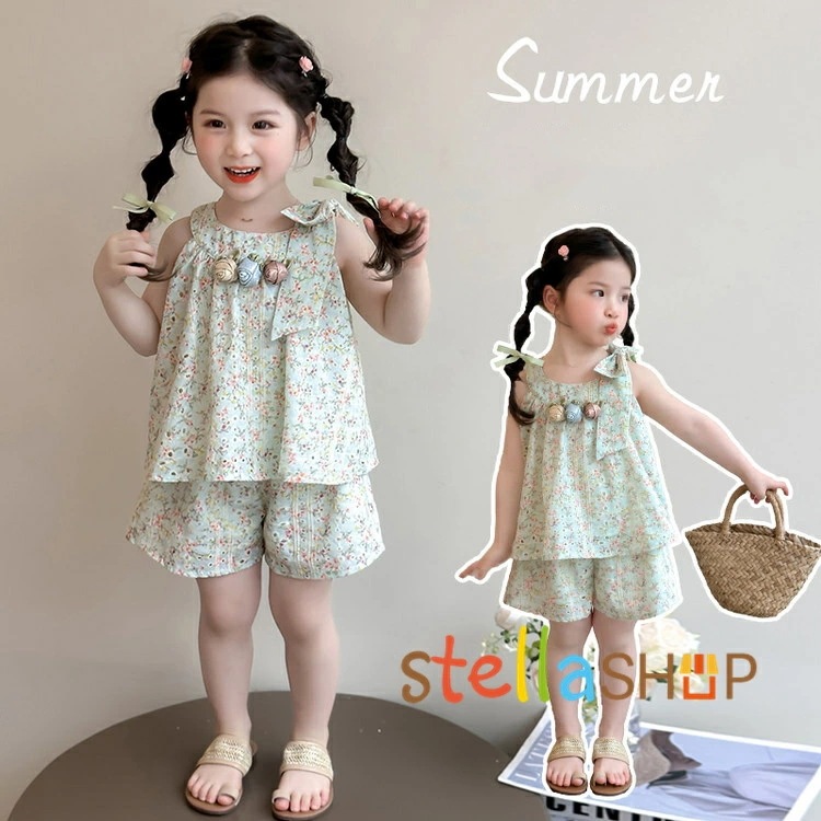 セットアップ キッズ ベビー服 ジャージ 上下セット ジュニア 赤ちゃん 子供服 女の子花柄 tシャツ ショートパンツ スポーツウェア ダンス衣装 ヒップホップ ルームウェア 部屋着 パジャマ おしゃ