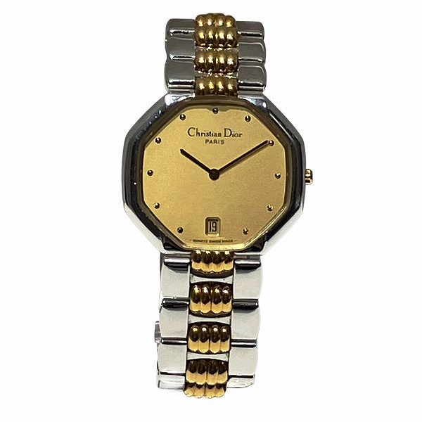 クリスチャンディオール オクタゴン 45 204 クォーツ デイト 腕時計 メンズ 【中古】 29,800円