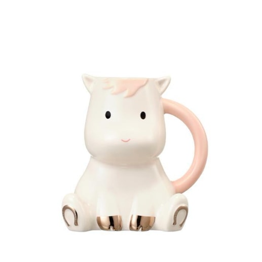 [ワイルドテイル] ベビー マグカップ 可愛い 動物 ポニー ウマ 韓国 雑貨 おうちカフェ コップ インテリア 置物 誕生日/マグカップ/ ギフト 陶器/韓国雑貨
