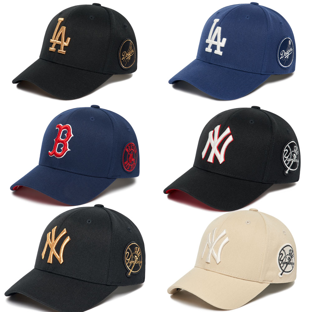 ストラクチャーサークルカーブボールキャップ 深め 浅め ロサンゼルス ドジャース ヤンキース ボストンレッドソックス 3ACP1601N Circle Curve Cap