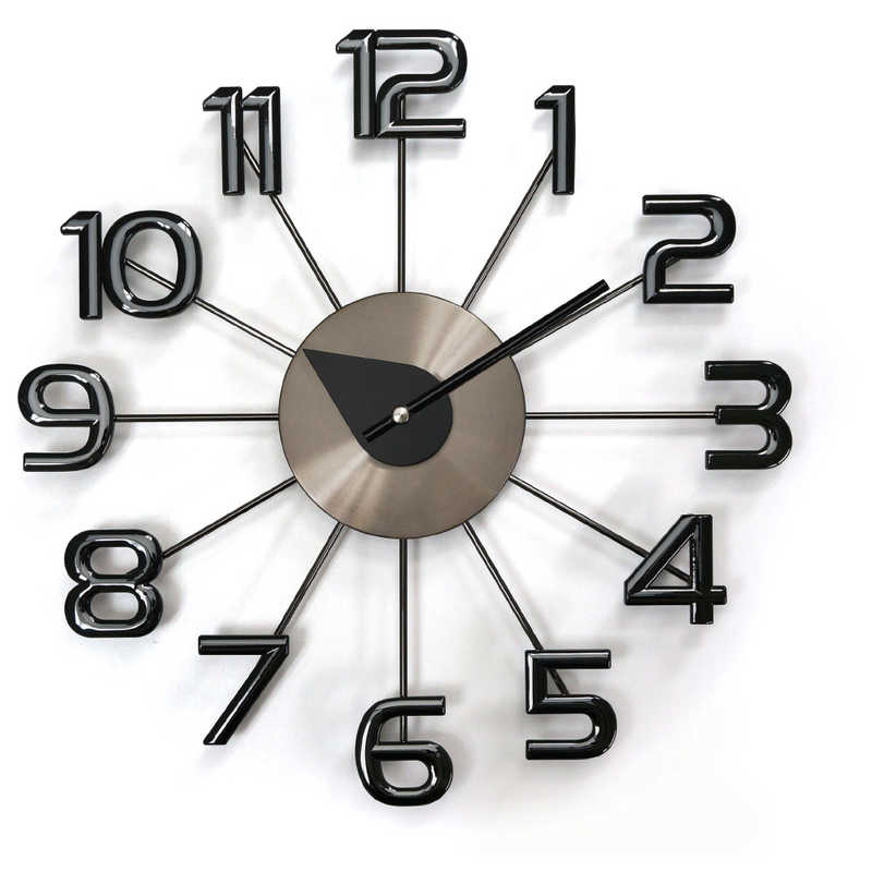 ジョージネルソン　ブラックニッケル フェリス・ウォール・クロック NELSON CLOCK(ネルソンクロック)　GN41167BN