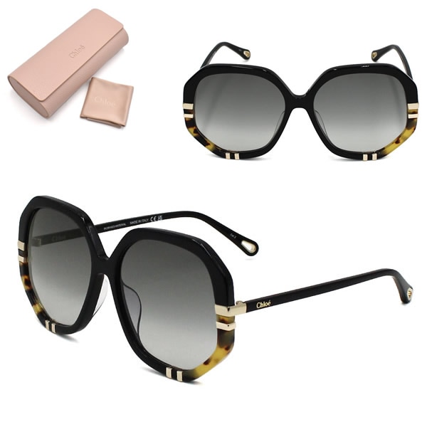 サングラス CH0105SA-002 サングラス アジアンフィット レディース ブラックハバナ グレーグラデーション