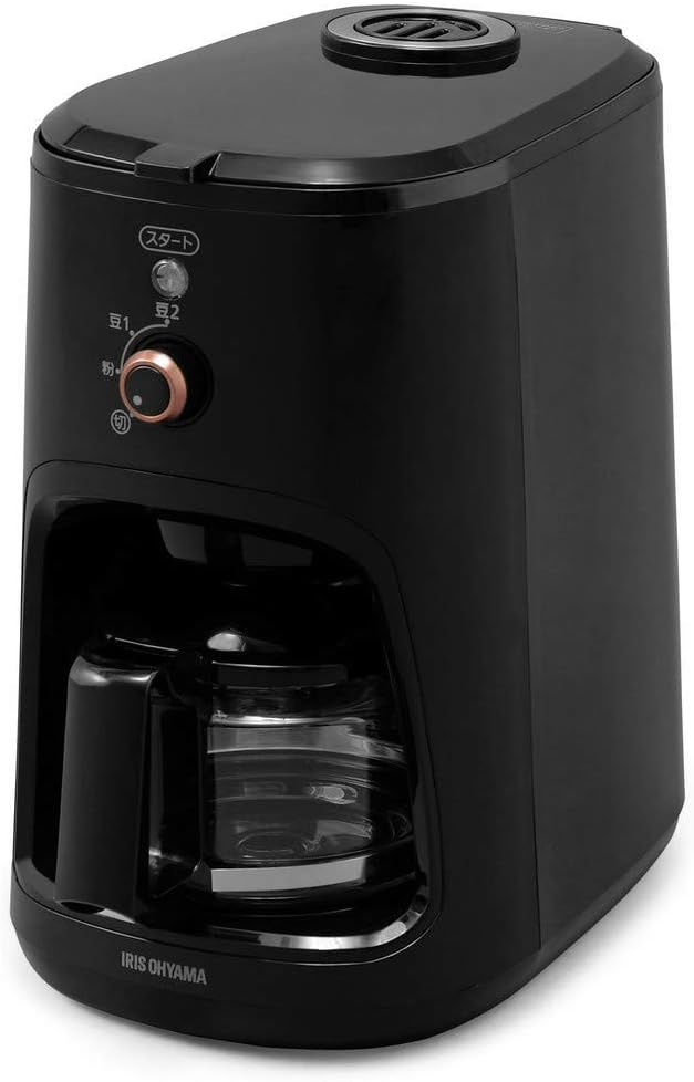 アイリスオーヤマ コーヒーメーカー 全自動 メッシュフィルター ブラック BLIAC-A600-B