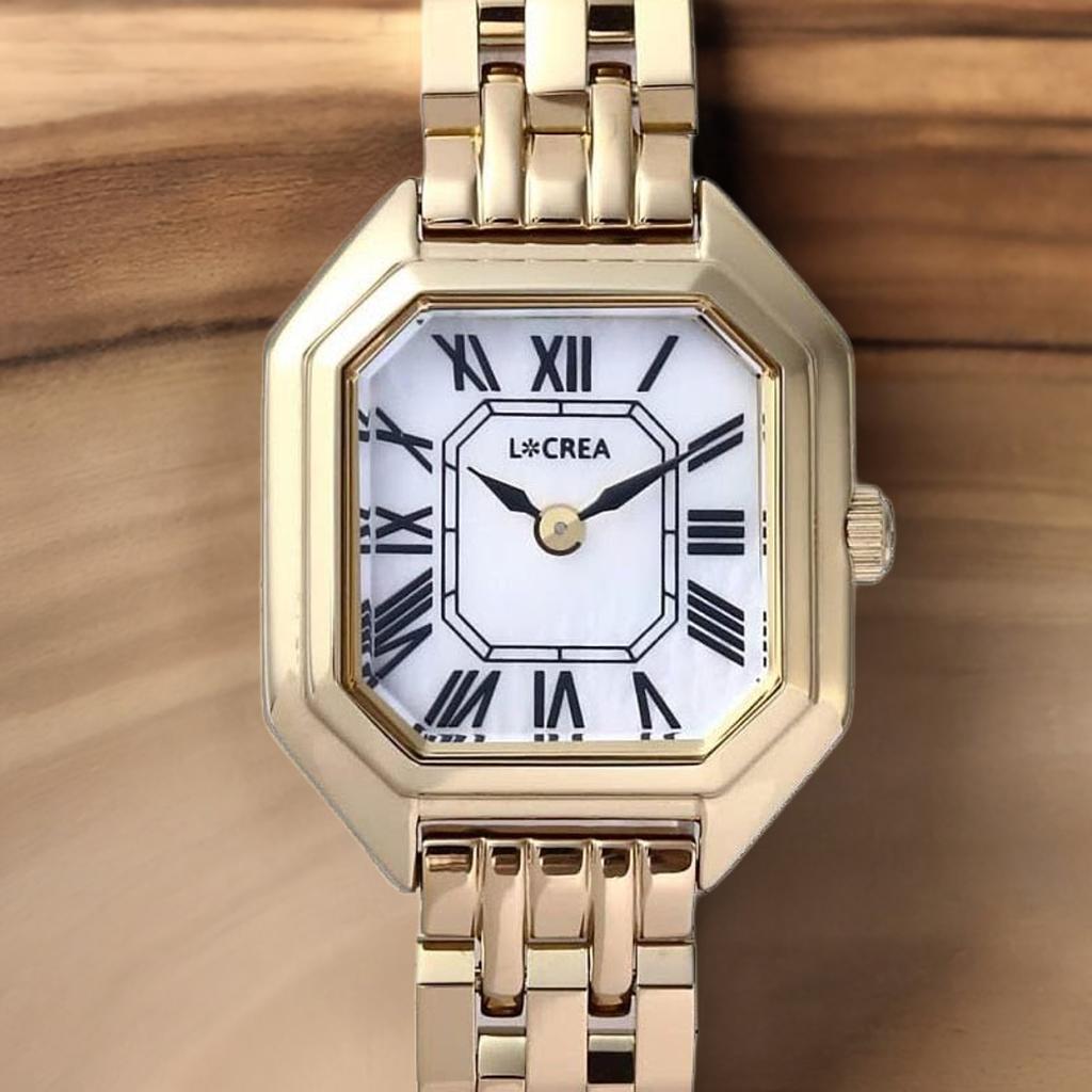 L＊CREA ルクレア レディス腕時計 LC2004GP5L ソーラー 白蝶貝ダイヤル メタルバンド ラッピング無料 手書きのメッセージ お付けします クリスマスプレゼント