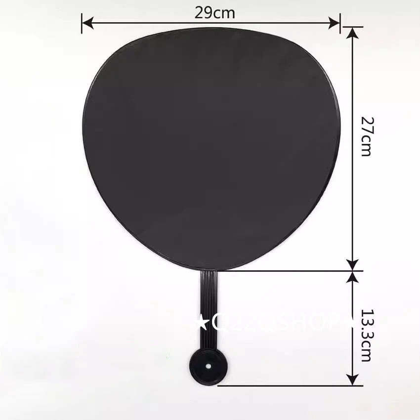Qoo10] うちわ 扇子 10枚セット 無地 白 黒 : 日用品雑貨