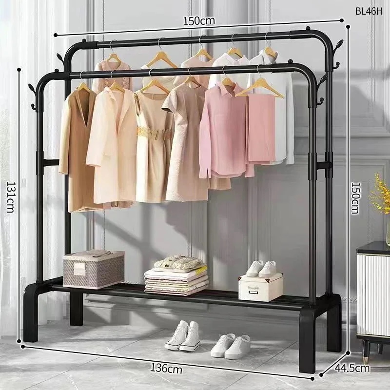 洋服掛け 衣類収納 頑丈 パイプハンガー ハンガー ラック 棚付き 省スペース 組み立て簡単 物干しスタンド ハンガーラック