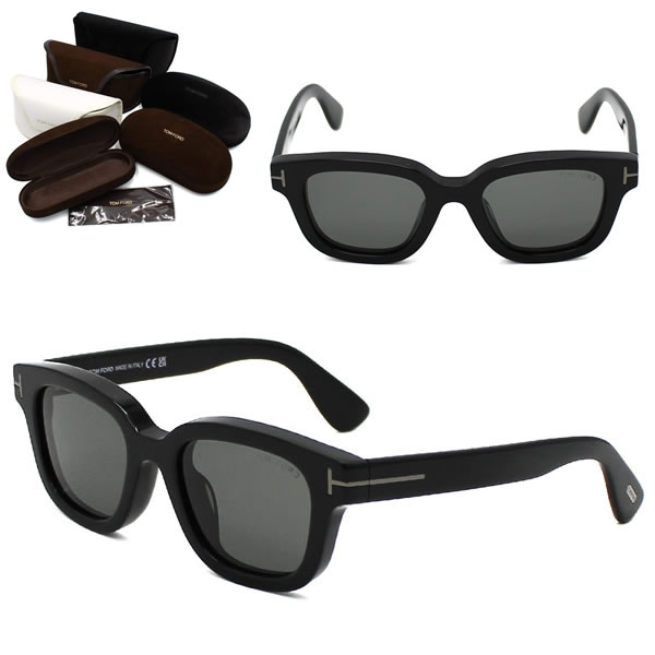 サングラス FT1274-D-N/S 01A 49 TF1274 EYEWEAR アジアンフィット ブラック グレー メンズ レディース ユニセックス