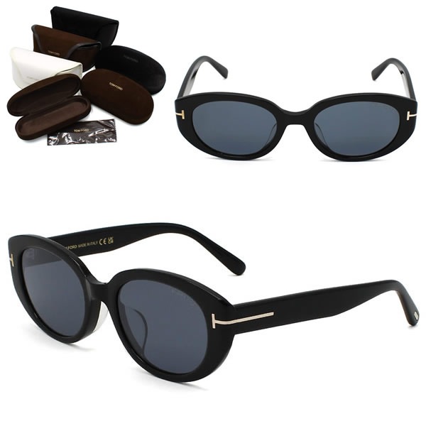 サングラス FT1296-K/S 01A 54 TF1296 サングラス EYEWEAR アジアンフィット ブラック グレー ユニセックス