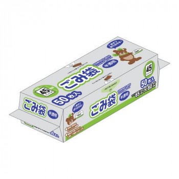 オルディ コンパクトボックスごみ袋 45L 半透明50P×15冊 10581002