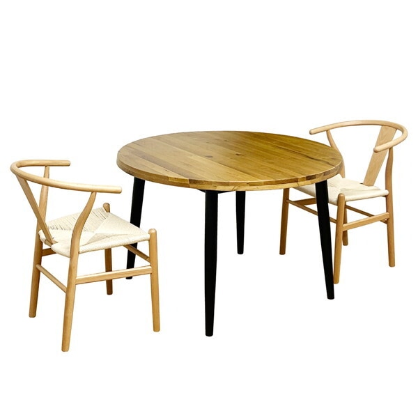 後藤家具物産 VT-01-EN-3-NAWH ダイニングテーブル 3点セット メーカー直送