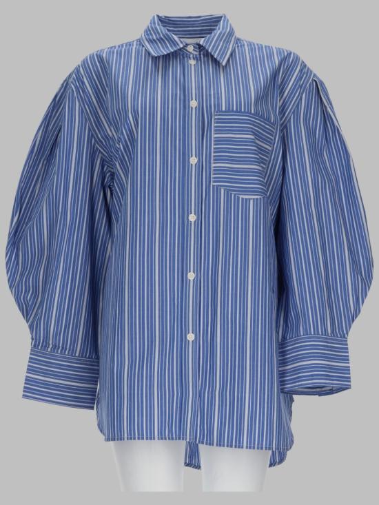 GANNI Women Shirts A1140007 ZWF BLUE
