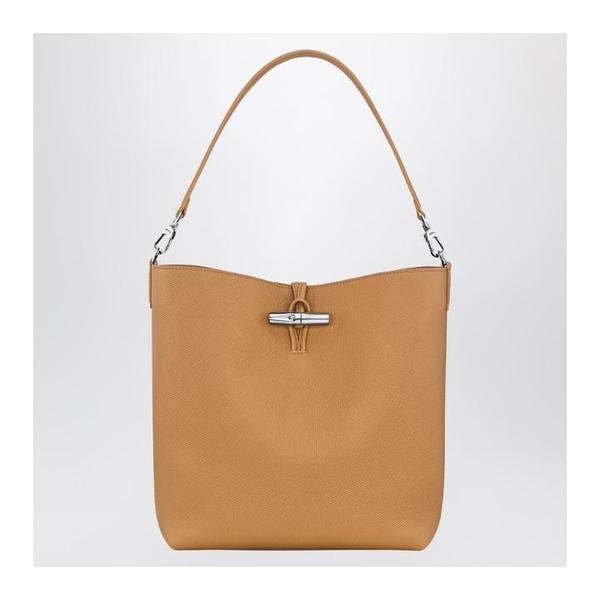 LONGCHAMP M Le Roseau ウォールナットカラー ホーボーバッグ 10315HFP/XL_LONG-371