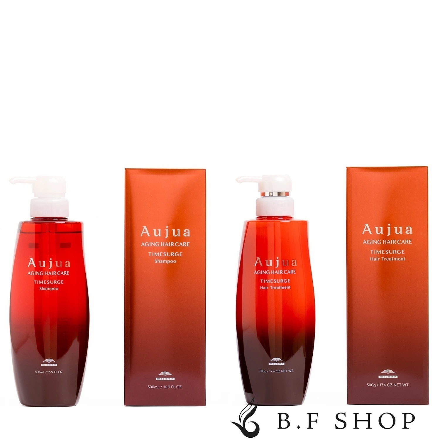 【セット品】ミルボン オージュア タイムサージ シャンプー ＆ ヘアトリートメント 500ml LSC 9,110円