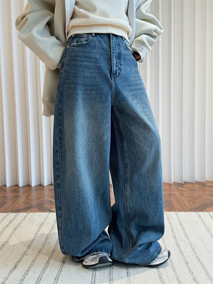 デニムパンツ レディース ワイドパンツ デニムワイドパンツ レディース ジーンズ デニムパンツ ガウチョパンツ ロングパンツ ボトムス ハイウエスト 体型カバー マキシ丈 大人 カジュアル 可愛い シ