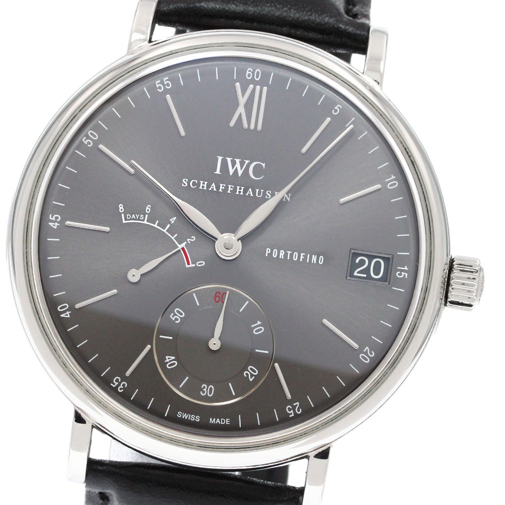 IWC IWC SCHAFFHAUSEN IW510115 ポートフィノ ハイドワインド 8デイズ スモールセコンド パワーリザーブ 手巻き メンズ 保証書付き_849644【中古】