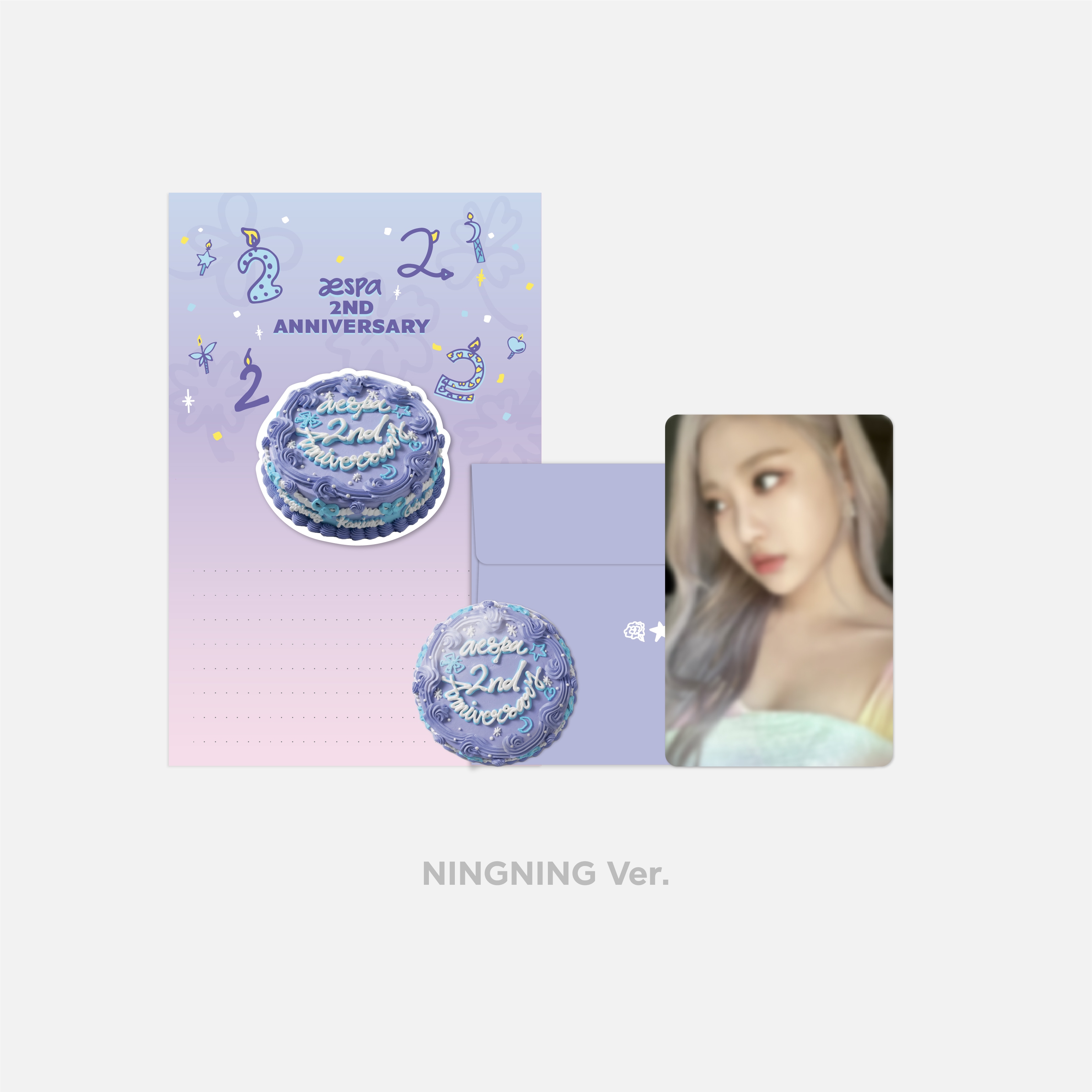 [フォトCARD新品Only]AESPAニンニング2周年記念バルスデーCARDパッケージAESPA NINGNING 2ND ANNIVERSARY BIRTHDAY CARD PACKAGE