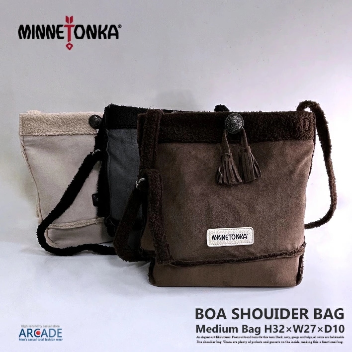 トートバッグ レディース ブランドバッグ ボア ショルダーバッグ スウェード調 シープボア ブランド ロゴ レディース鞄