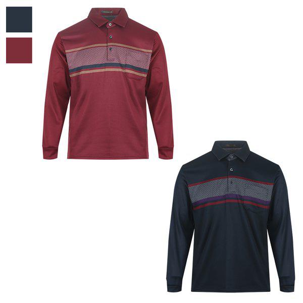 メンズ冬用起毛スパンデックスカラネック長袖Tシャツ BGM-TSK-859