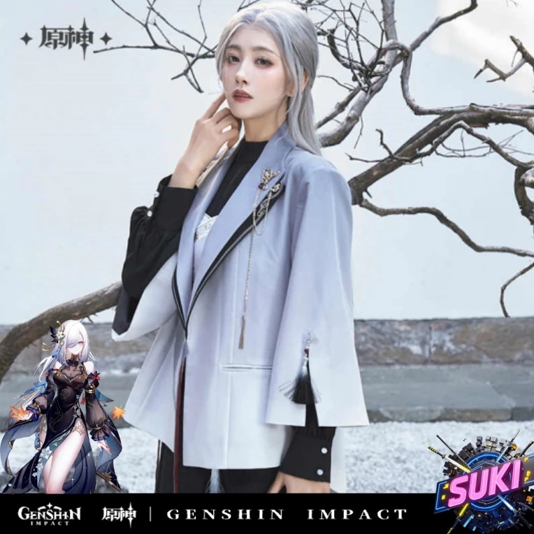 「アウター」【プロ品質を極める!】原神 グッズ / 申鶴 インプレッションシリーズ / Genshin Impact Shenhe 申鹤 げんしん コスプレ