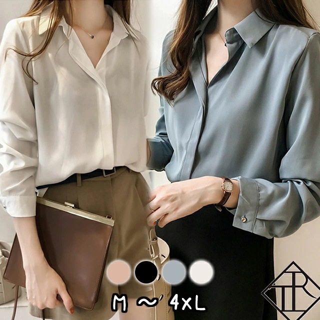 ２点で13o円OFF！【即納】レディース ブラウス フォーマル オフィス エレガントシャツ 大きいサイズ パーティー 二次会 演奏会 発表会 同窓会 謝恩会 お呼ばれレディース 長袖 袖付き 大人可愛
