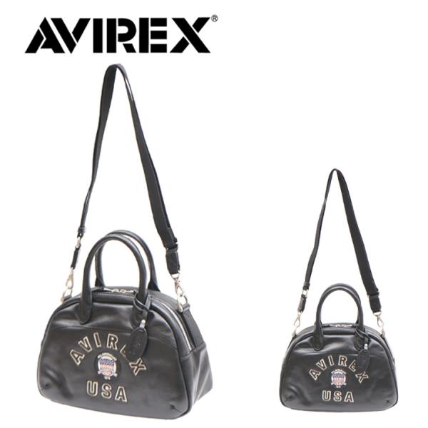 AVIREX バーシティー レザー ミニ ボストン AVX5625 鞄 手持ち ひじ掛け 斜め掛け 肩掛け 2WAY ショルダー おでかけ 旅行