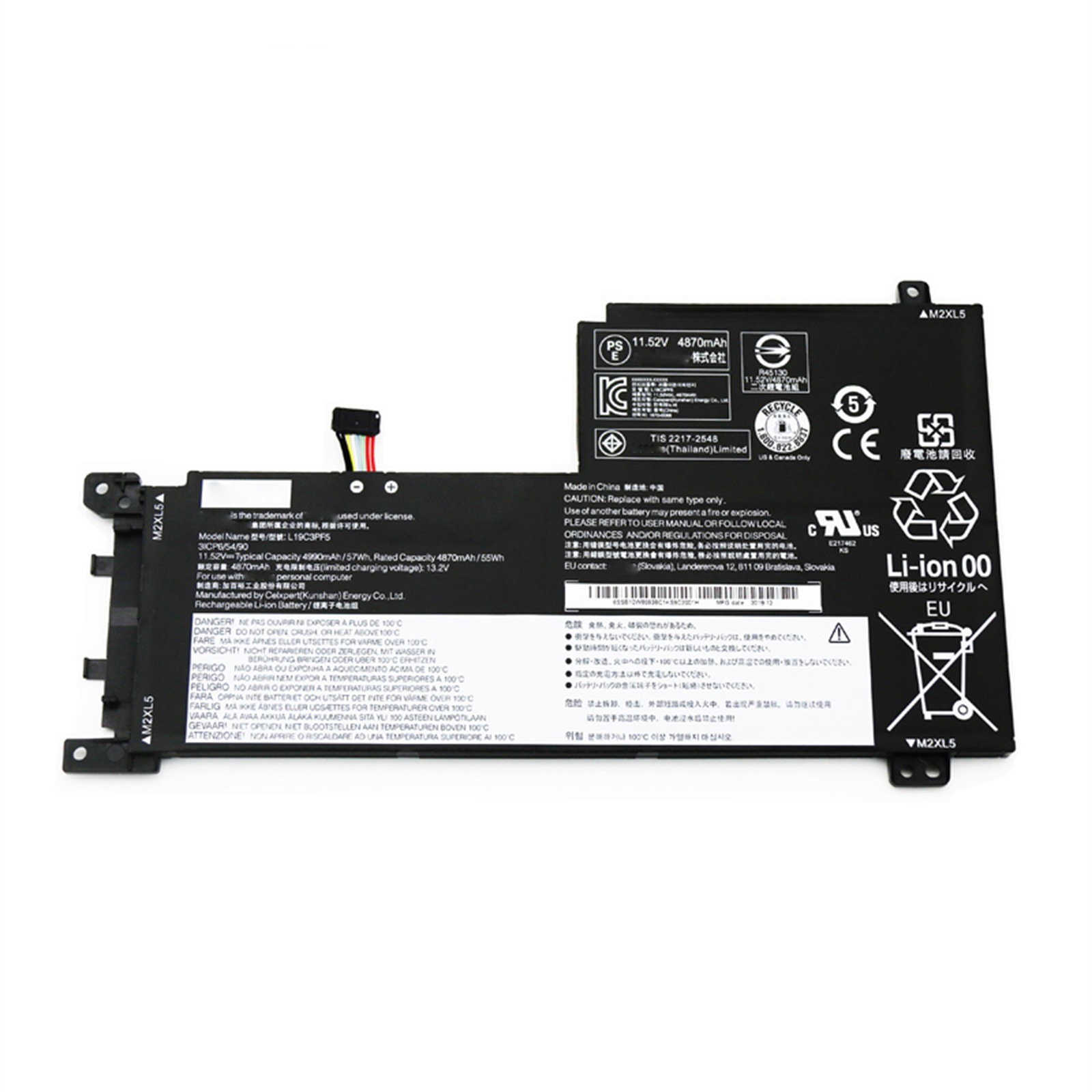 L19C3PF5 バッテリー 電池・Lenovoノートパソコン互換 Air 15 15IIL 2020 5ARE 15ITL 15ALC 15 S550-15 L19D3PF3 L19C3PF4 L1