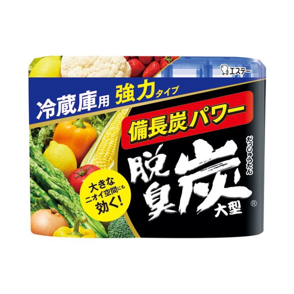 （まとめ） エステー 脱臭炭 冷蔵庫用大型 240g(×10セット)