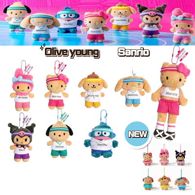 【韓国限定】サンリオ×OLIVEYOUNG×rom&nd/ETUDE 3点セット ETUDE X TANNING SANRIO SET (Cushion, Fixer Mist, Re-born
