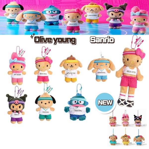 韓国 サンリオ olive young 日焼けキティ キティ run 新品未開封 韓国 サンリオ オリーブヤング 日焼けキティ キティ run 足長