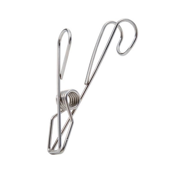 （まとめ） セーブ・インダストリー ステンレス製フッククリップ 5個組 811500 (×10セット)