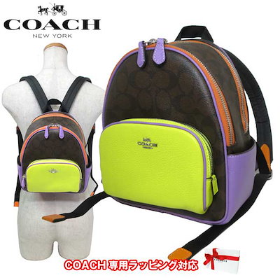 Qoo10] Coach シグネチャー ミニ コート バックパック