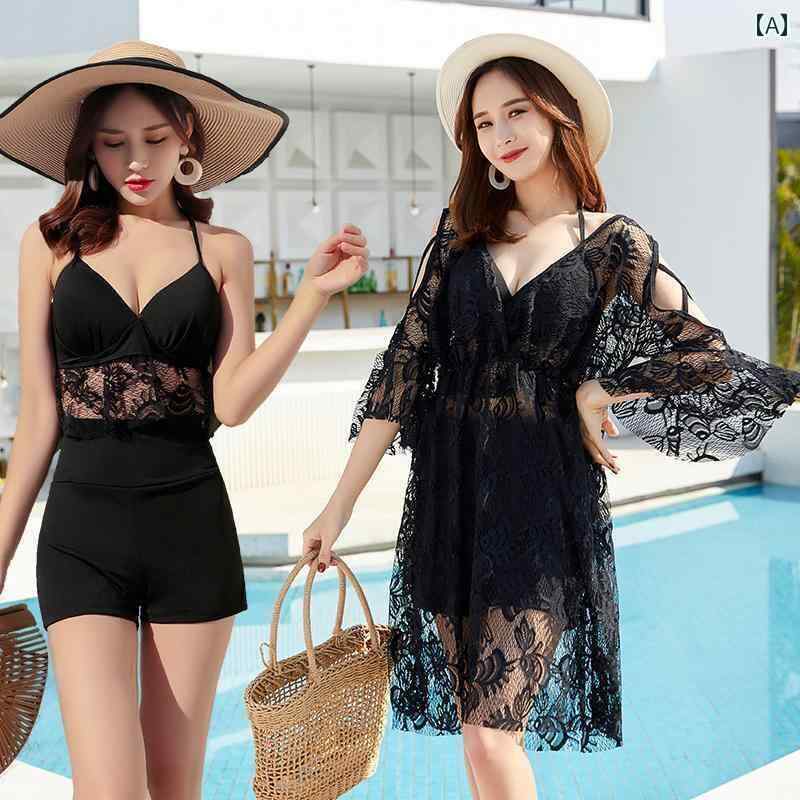 レディース 水着 大きいサイズ おしゃれ かわいい 女性 セパレート スリーピーススーツ 魅惑的 スリム 見せ お腹 カバー プール リゾート 旅行 ビーチ