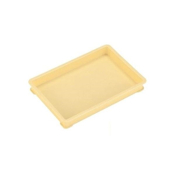 パンコンテナー/食品用コンテナー [小型浅] アイボリー 清掃簡単