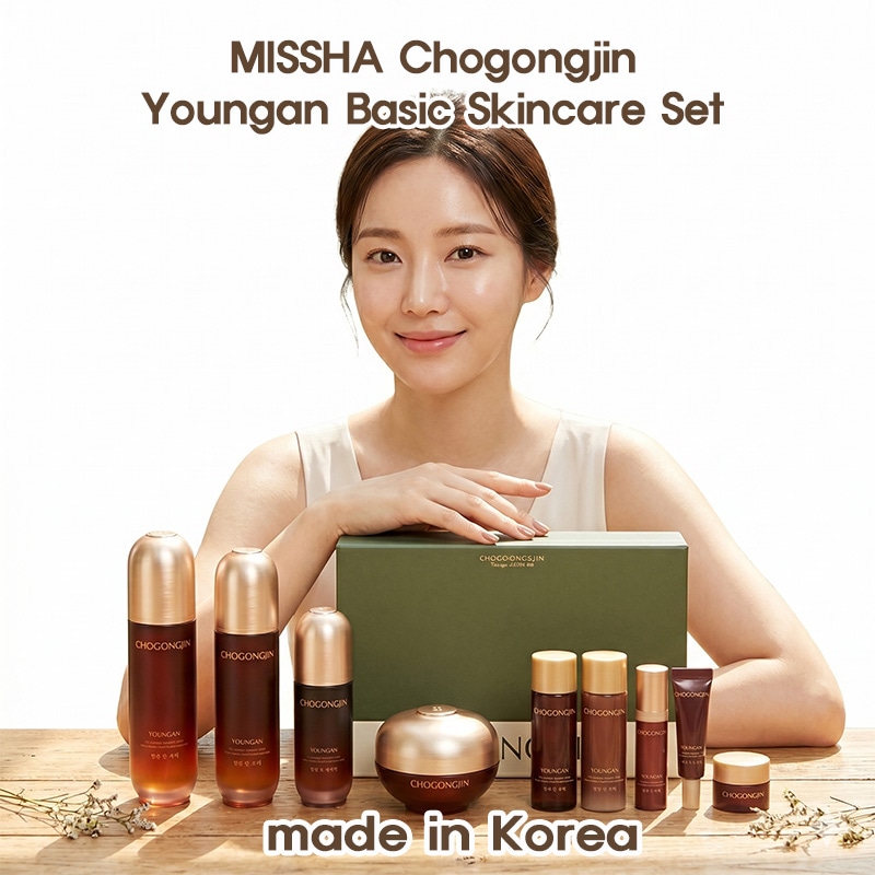 Chogongjin Youngan Basic Skincare Set Toner, Emulsion, Essence, Cream