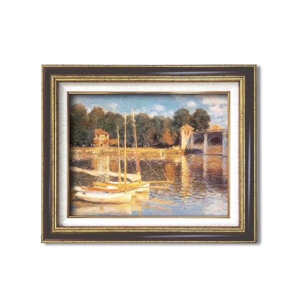 ダークブラウンアンティーク額 [額装品]世界の名画9573 F6 モネ「アルジャントーユの橋」 12,367円