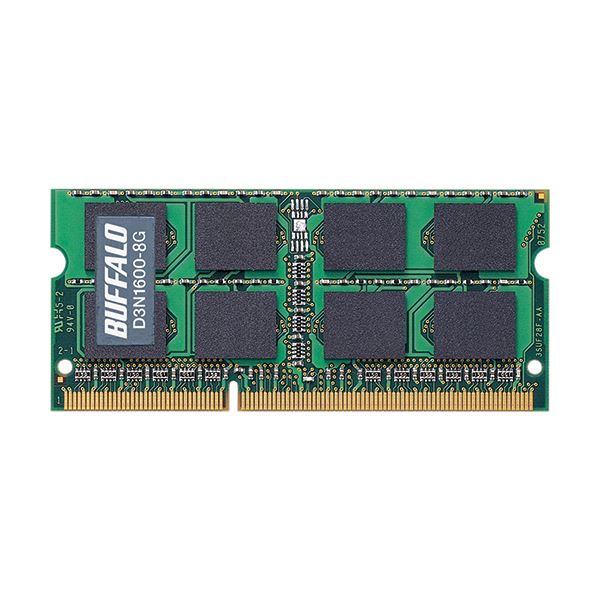 バッファローPC3-12800DDR3 1600MHz 204Pin SDRAM S.O.DIMM 8GB 1枚