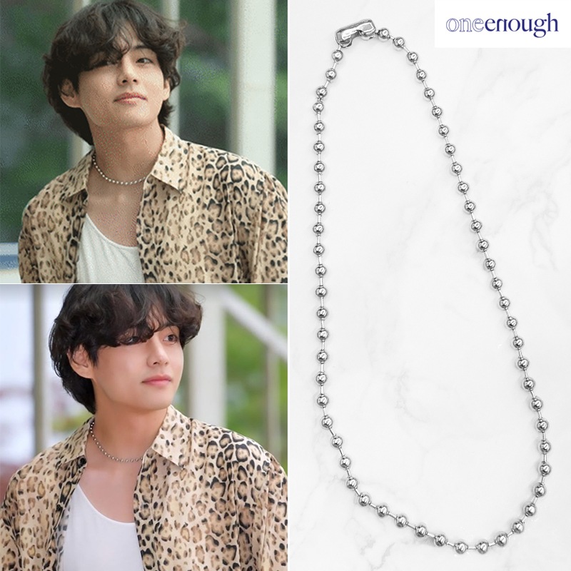 bts V着用 Peanut Ball Chain Necklace テテ着用 チェーンネックレス
