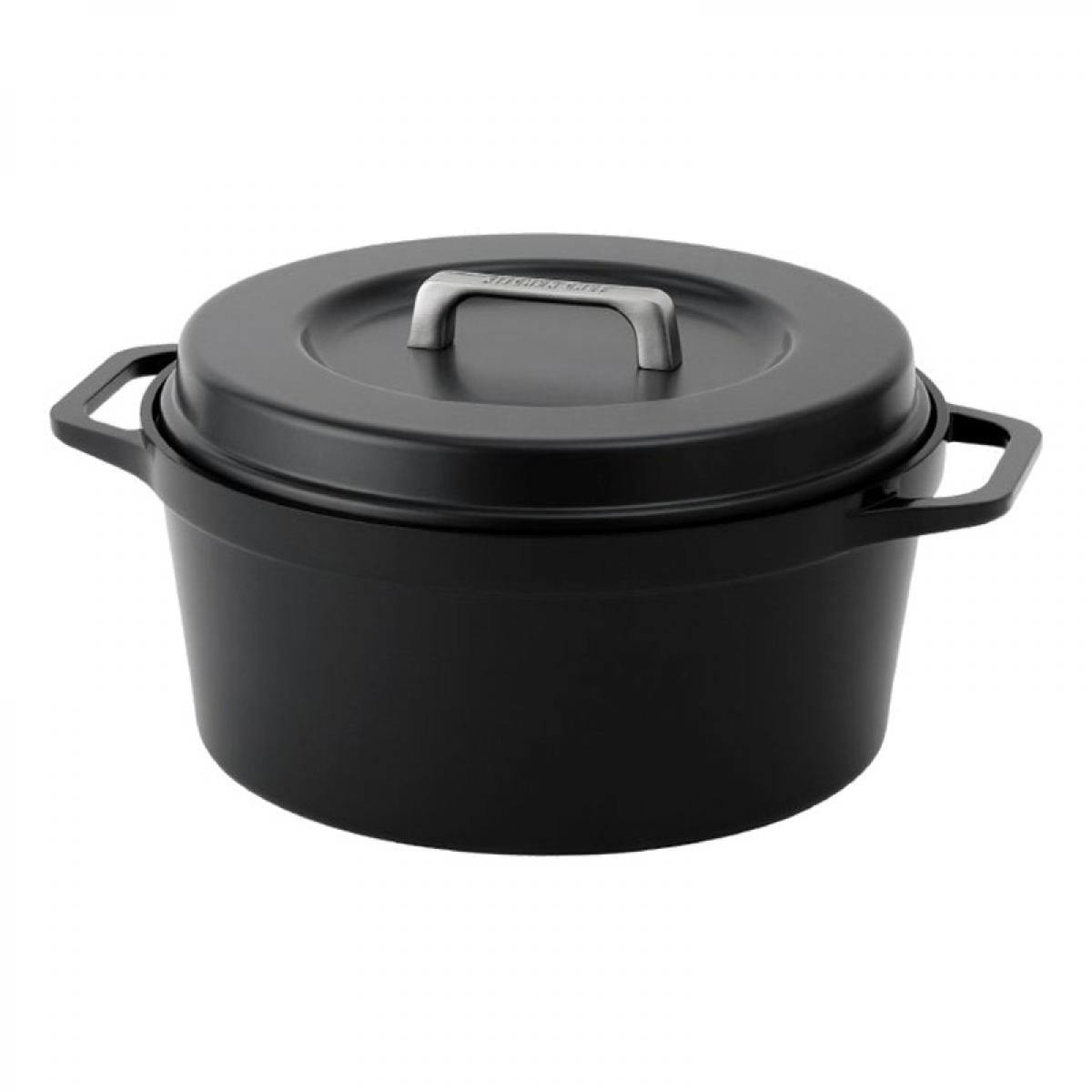 アイリスオーヤマ 無加水鍋 COTOCO 24cm SMKSN-S24 チャコールグレー IH ガス火 両手鍋 煮る 蒸す 炊く 茹でる 焼く 炒める