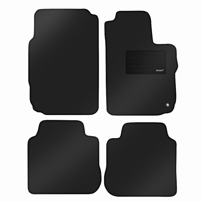 [防水マット]スバル R2 RC1 RC2 MT車 フロアマット [カーボン柄]