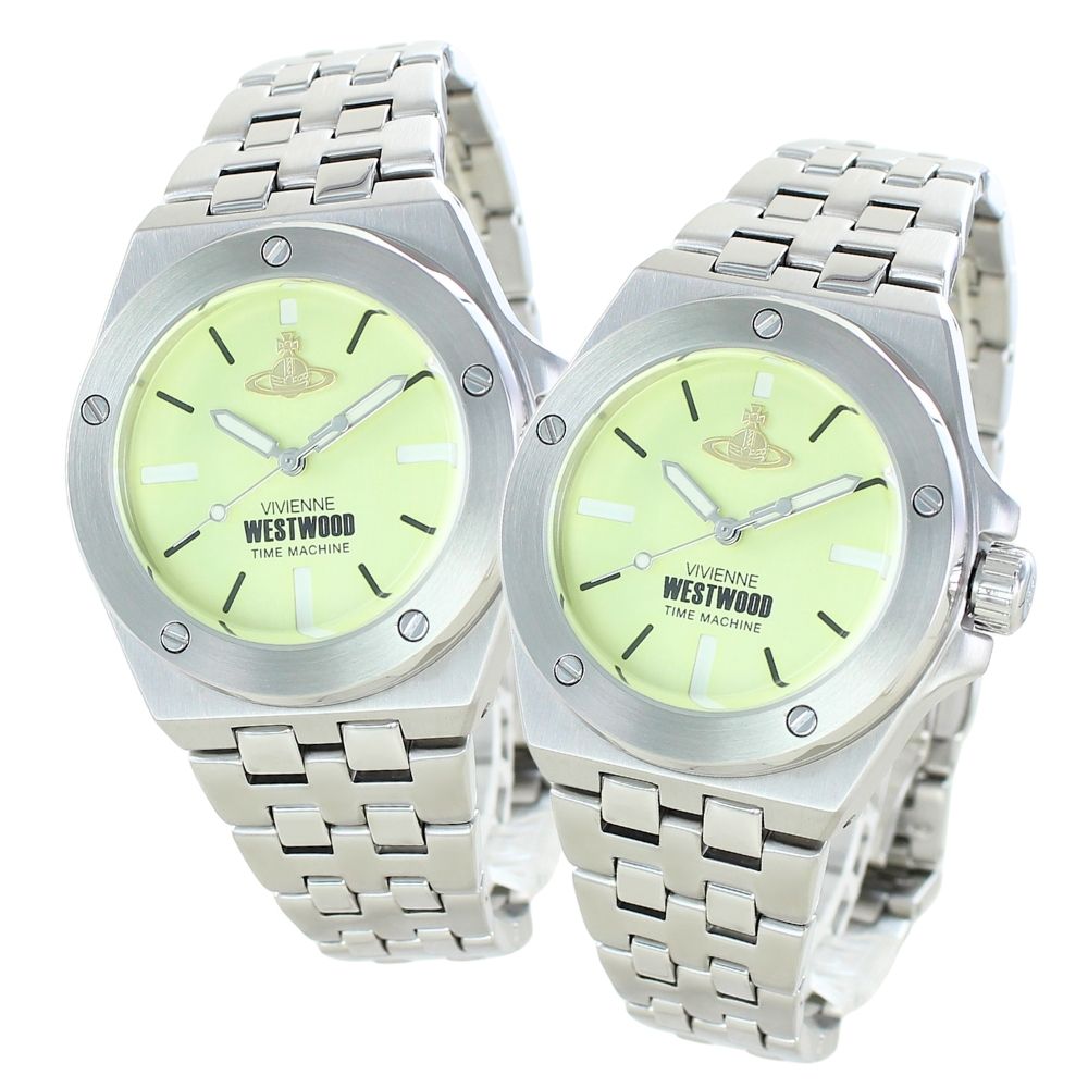ペアウォッチ 夫婦 ヴィヴィアン ウエストウッド お揃い ペア腕時計 ブランド グリーン シルバー 同じ腕時計 両親 友達 カップル 誕生日 結婚式 結婚記念日 プレゼント おしゃれ ペアギフト ポイ