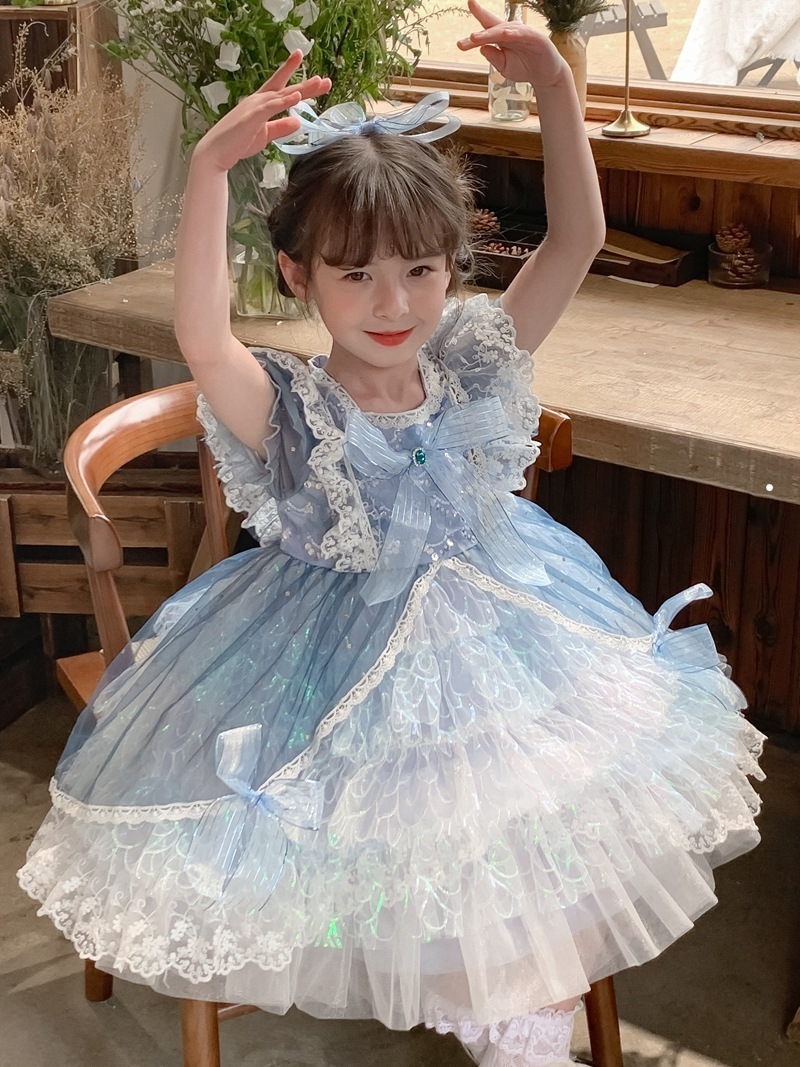 ロリータ半袖ドレスワンピースサマーエルサプリンセスドレス