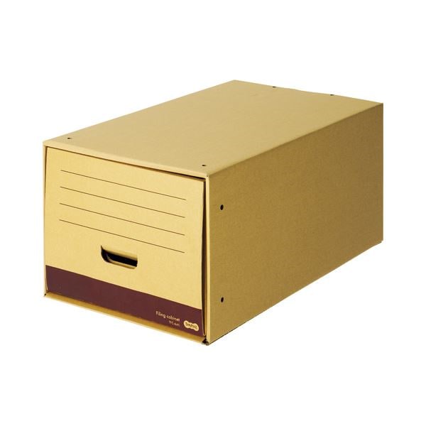 （まとめ） TANOSEE ファイリングキャビネット ロングタイプ A4用 内寸W322D544H263mm 1個 10セット 28,051円