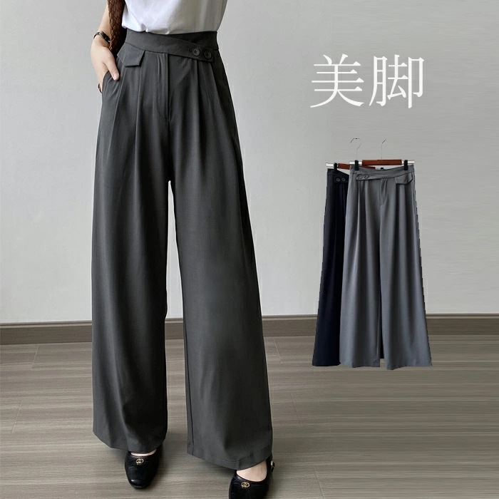 ワイドパンツ レディース タックパンツ タックワイドパンツ パンツ ボトムス ガウチョパンツ スカーチョ イージーパンツ ロング丈 マキシ丈 無地 春 夏 秋 ワイド ウェストリボン 楽ちん すっきり