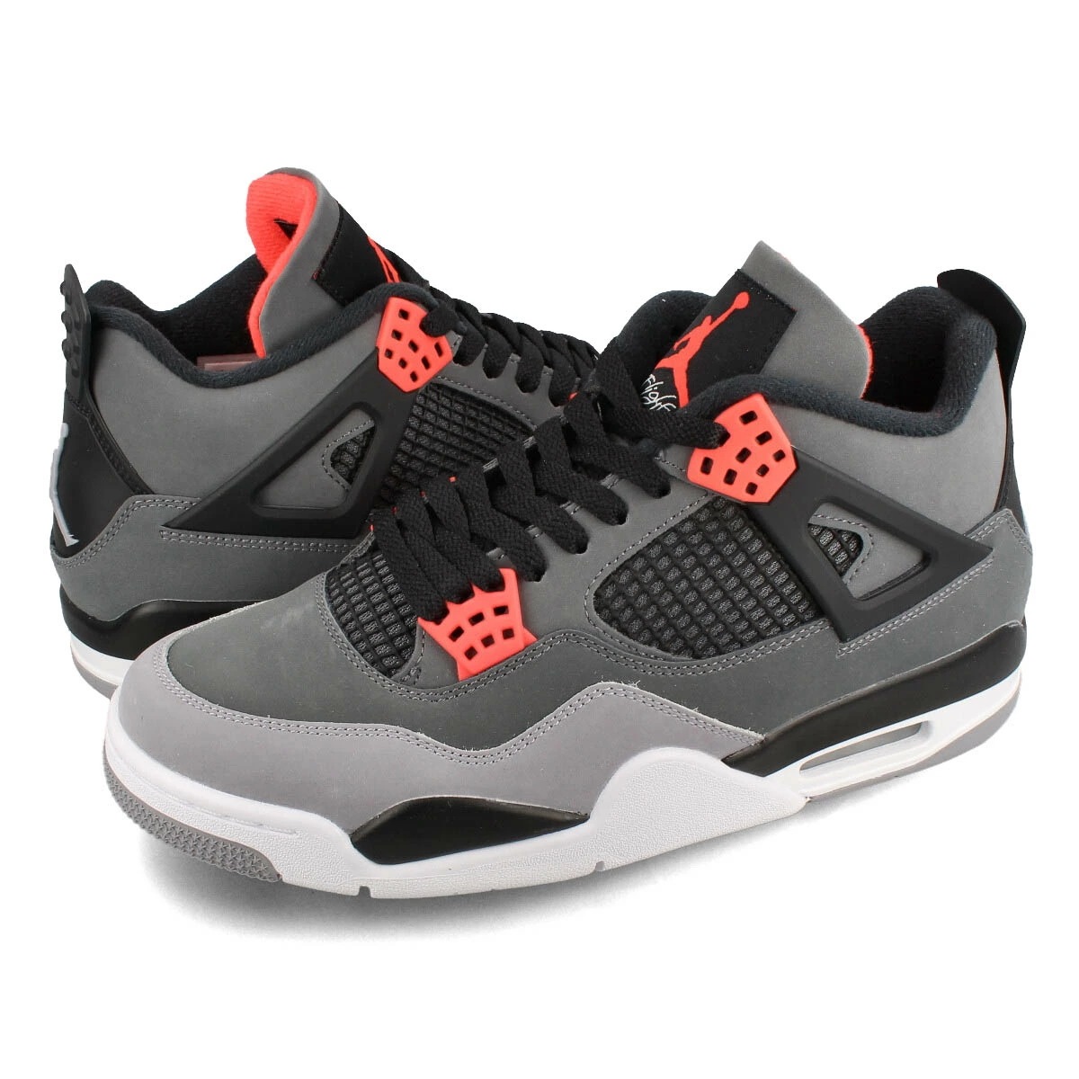AIR JORDAN 4 RETRO DARK GREY/INFRARED 23/BLACK/CEMENT GREY