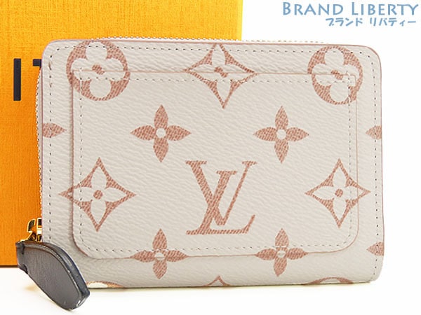 激レア新古品ルイヴィトンモノグラムポルトフォイユルー二つ折り財布コンパクト財布デュンヌホワイト系ベージュ系M83226